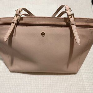 Tory Burch Large York Buckle Tote - Saffiano Pink
